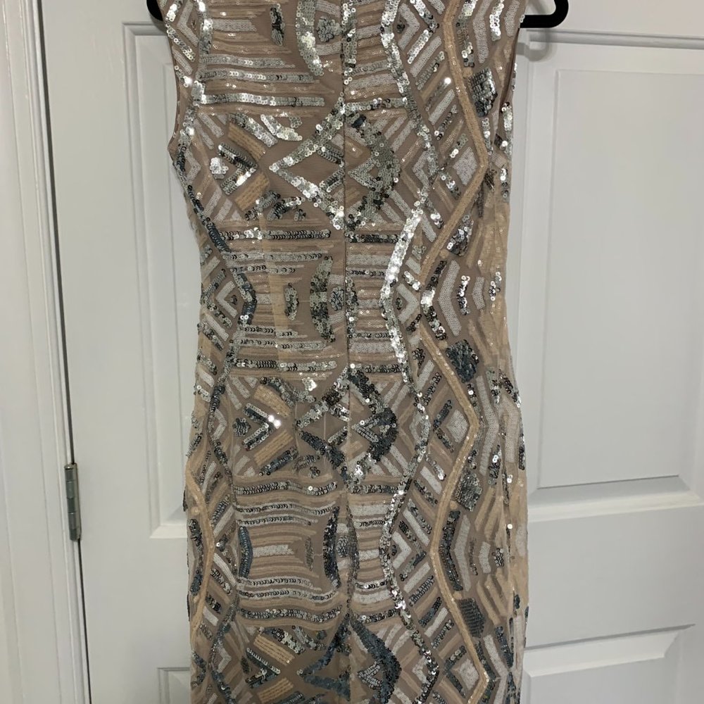 Cache Sequin Dress Size 6 - image 3